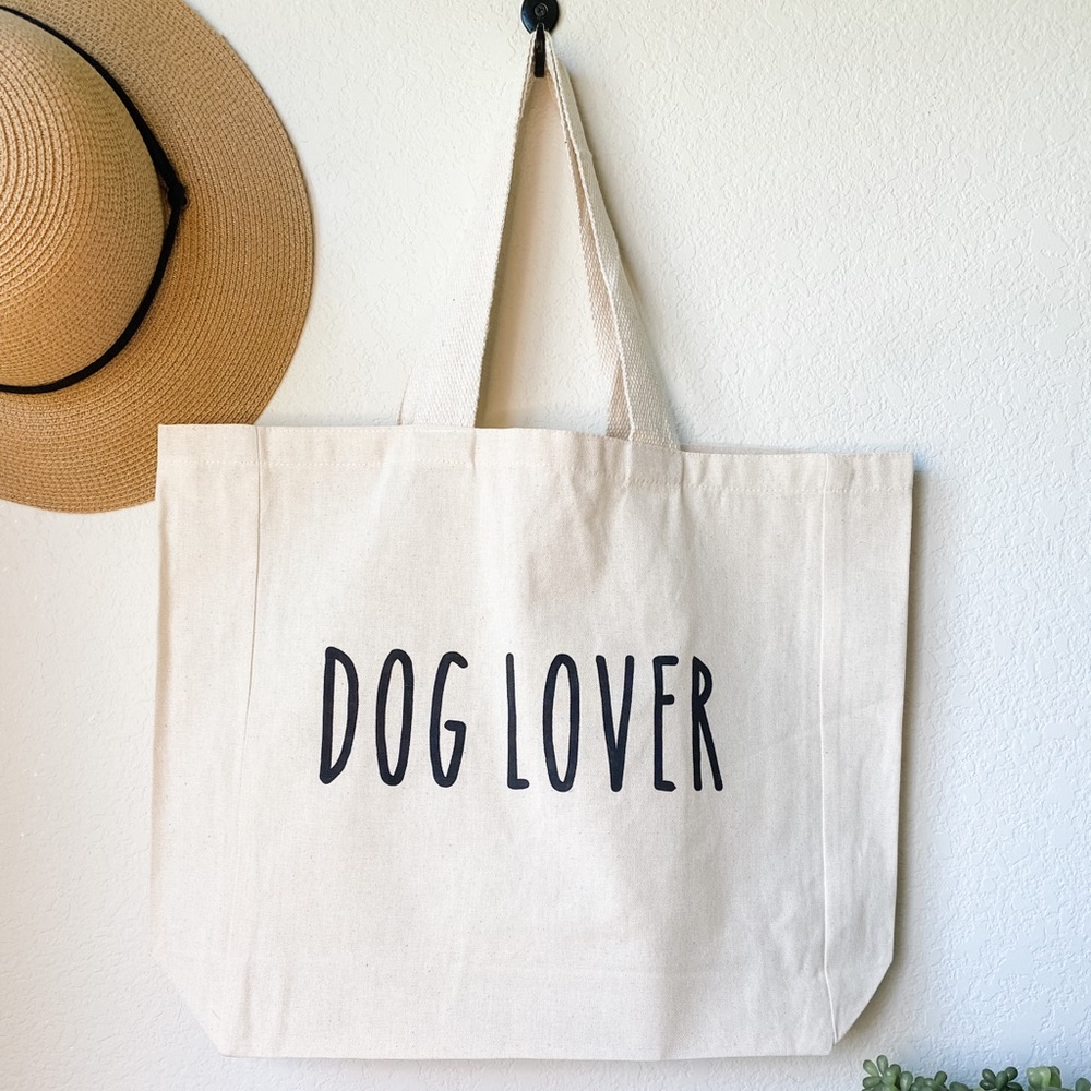Funny Screen Printed Canvas Shopping Tote Bag - Handmade